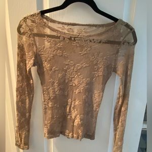 Lace Long Sleeve Top